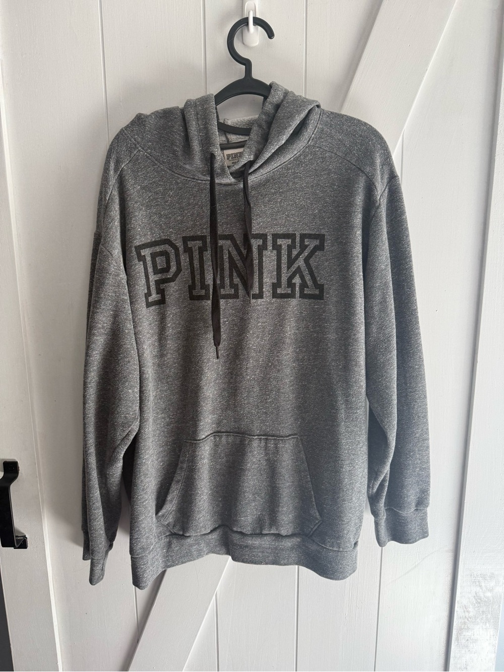 PINK Victoria's Secret Gray Logo Hoodie